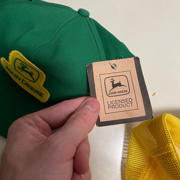 Vintage K Product Farmer Trucker Hat Lot (3) John Deere / Onion / Tractor - Picture 7 of 9